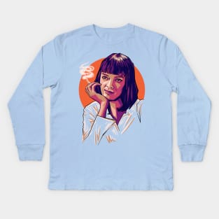 Uma thurman Kids Long Sleeve T-Shirt